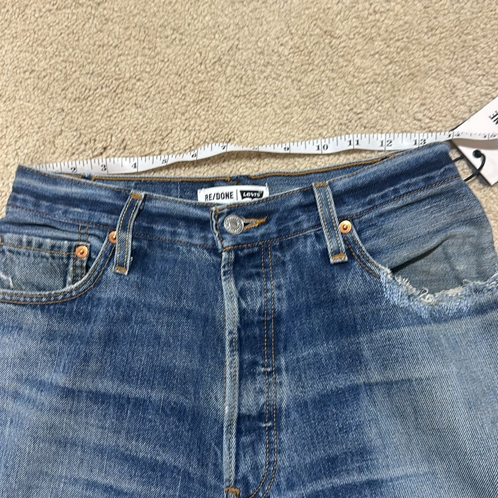 Re/Done Classic Indigo Straight Leg Jeans - Picture 10 of 16